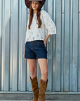 Eloria Eyelet Embroidered Top