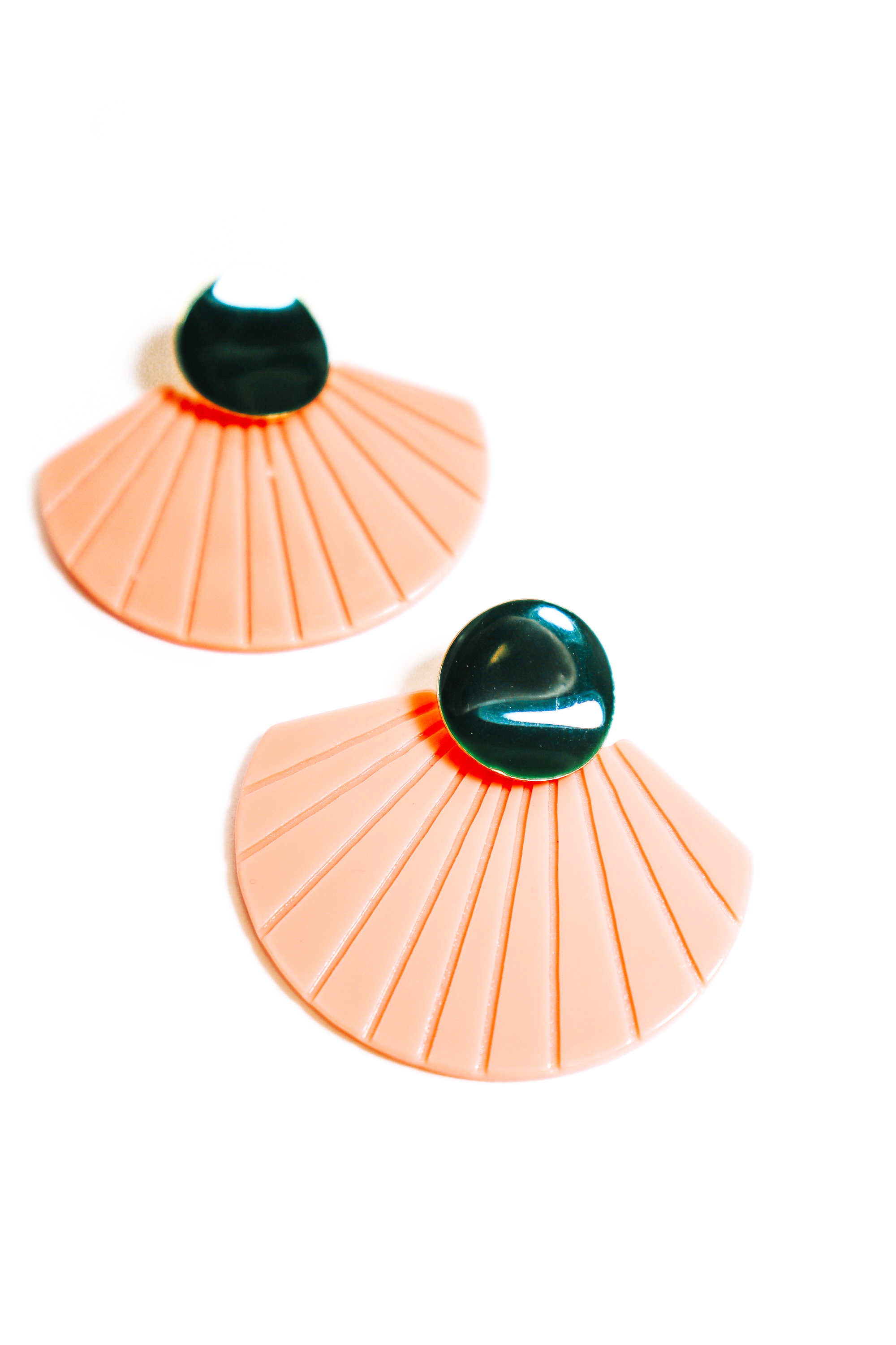 Persephone Earrings-Pink/Green