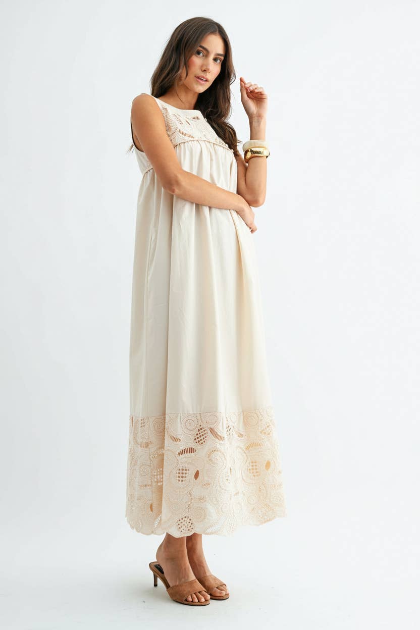 Desert Breeze Lace Maxi Dress