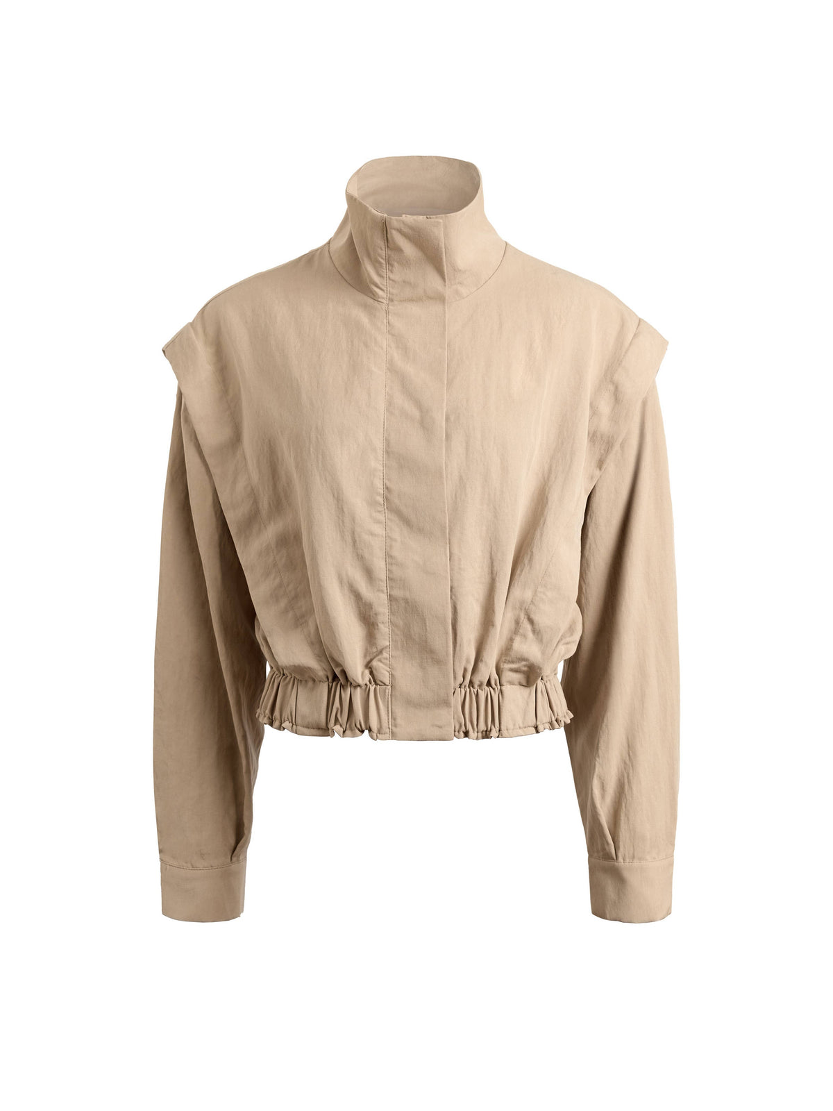 Trailside Funnel Neck Jacket-Khaki