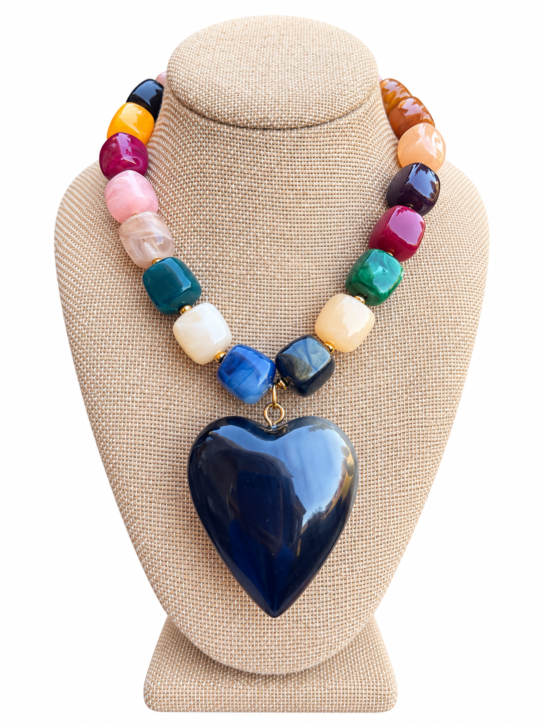 Autumn Crush Heart Necklace