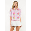 Sunny Horizon Embroidered Top-Pink