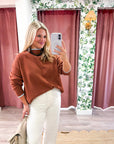 Falling Leaves Sweater-Camel
