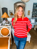 Candy Striped Knit Sweater