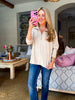 Everyday Style Half-Zip Top-Stone