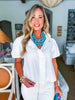 Urban Wonders Striped Top-White