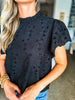 Moon Light Lace Top- Black