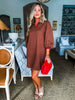 In the Details Dress-Brown