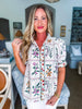 Delicate Dreams Floral Top-Ecru