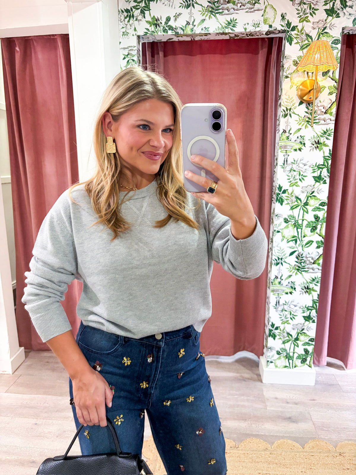 Feel At Ease Sweater-Heather Gray