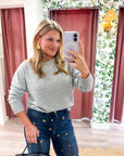 Feel At Ease Sweater-Heather Gray