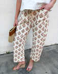 Floral Heritage Barrel Pants