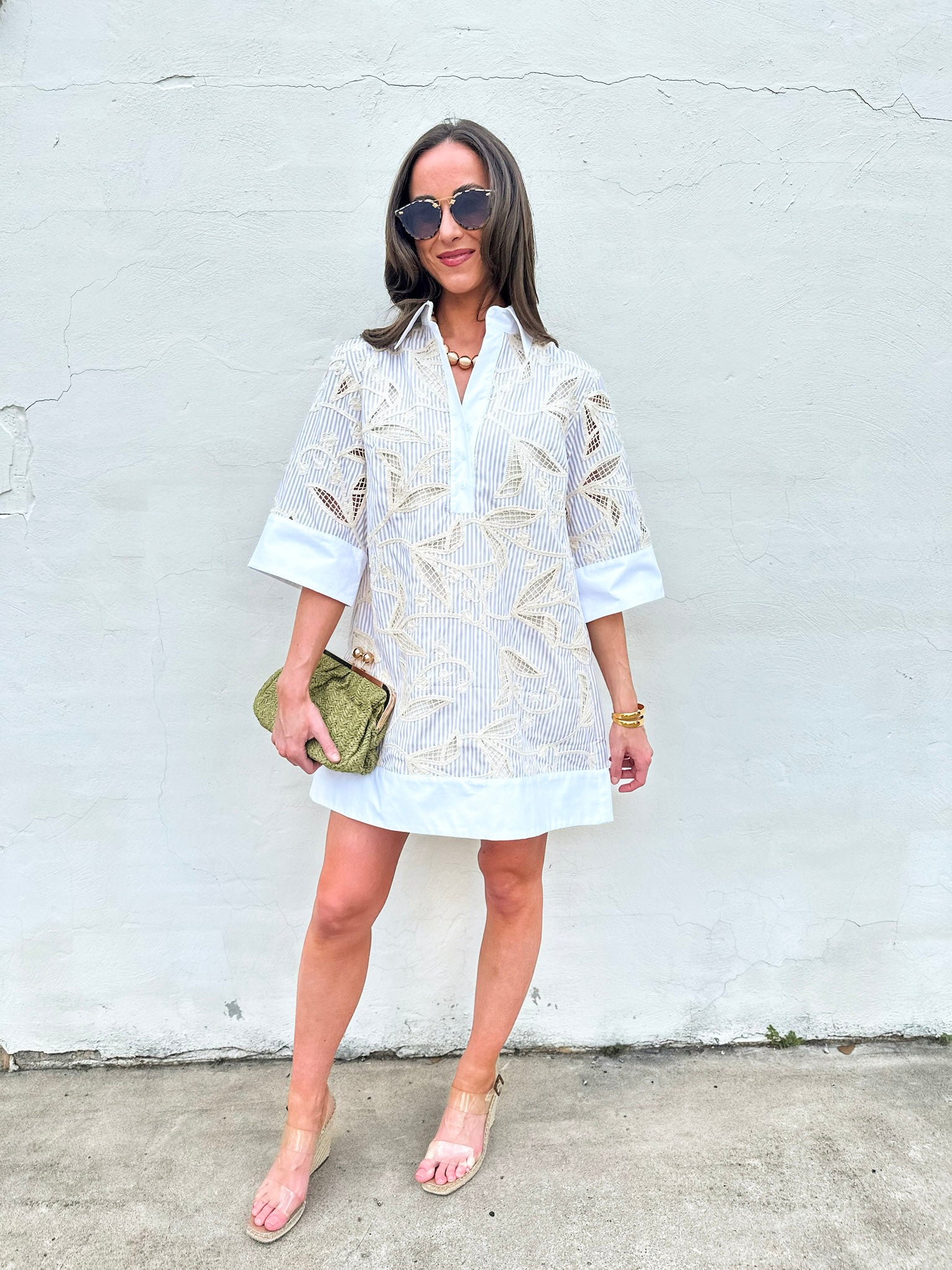 Floral Horizon Shirt Dress