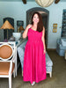 Summer Sundays Gingham Dress-Cherry
