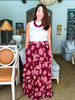 Dreaming Of Dahlias Maxi Skirt