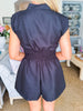Darling Gaze Romper-Black