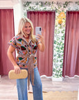 Rustic Retreat Velvet Jacket-Gray