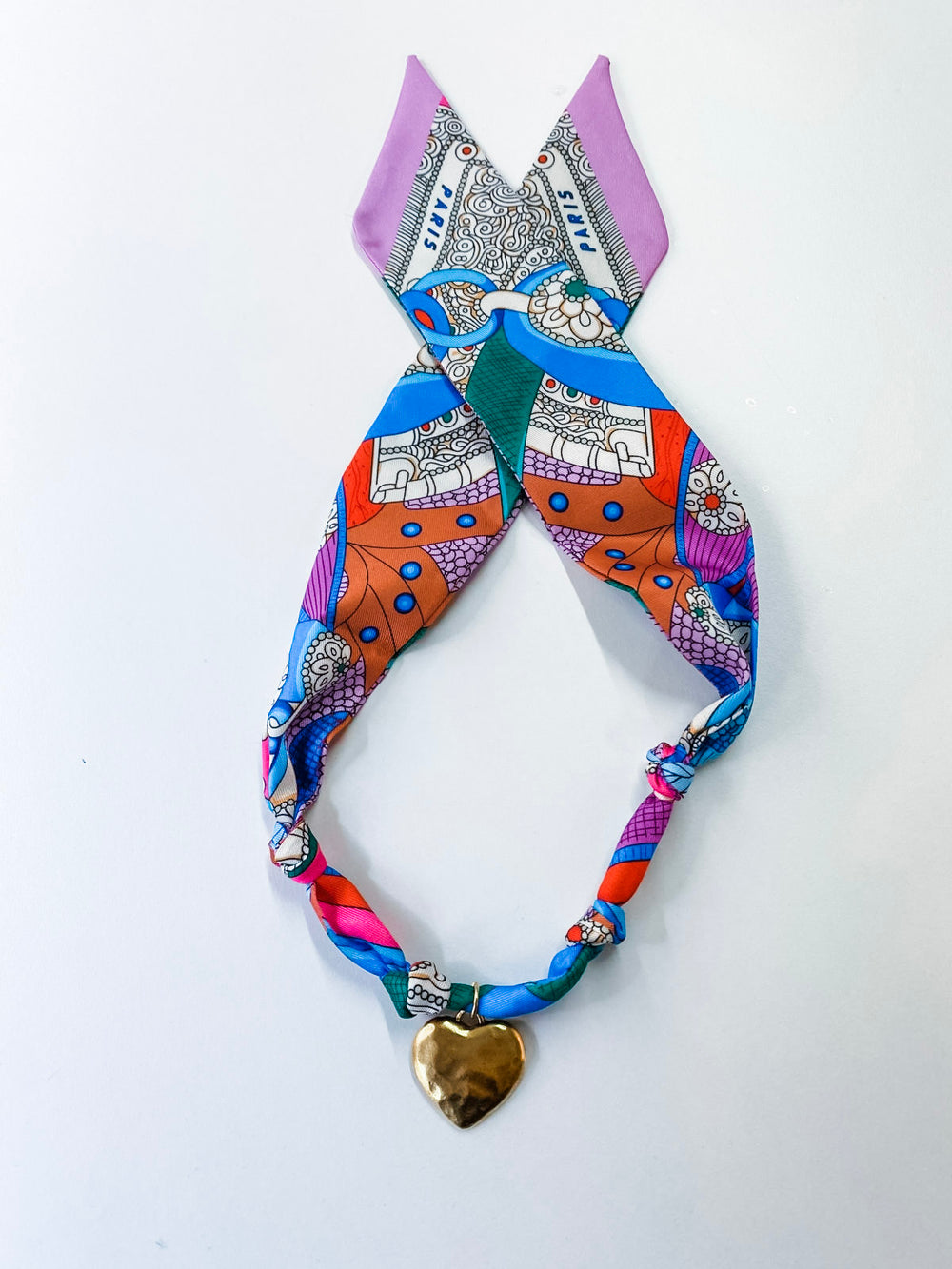 Heartstrings & Hues Scarf Necklace