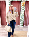 Falling Leaves Sweater-Beige