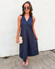 She’s a Ten Midi Dress-Navy
