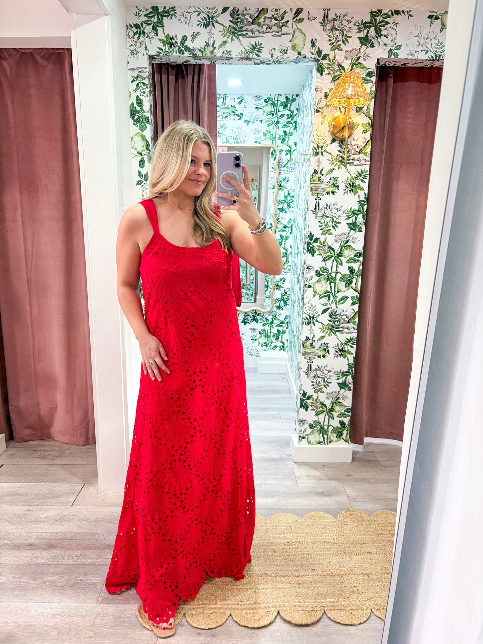 Lady in Red Maxi Dress