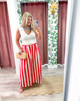 Summer Adventure Maxi Skirt-Red