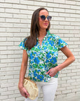 Panama Views Floral Top