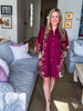 Crimson Petal Mini Dress