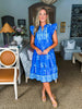 With the Wind Midi Dress-Blue