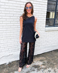 Island Chic Lace Pants Set