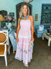 Walking On Air Strapless Dress- Pink