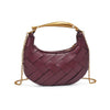 Ursula Woven Crossbody- Wine