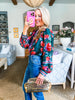 Garden Motif Floral Top