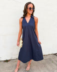 She’s a Ten Midi Dress-Navy