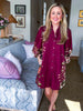 Crimson Petal Mini Dress
