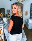 Claire Knit Top-Black