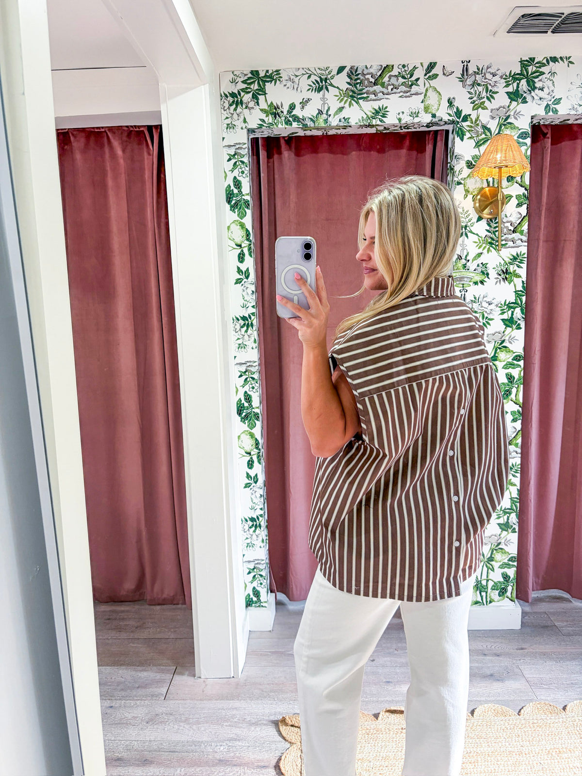 Hunter Stripe Oversized Top