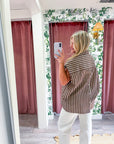 Hunter Stripe Oversized Top