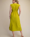 PREORDER: The Paris Edition Midi Dress-Lime