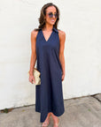 She’s a Ten Midi Dress-Navy