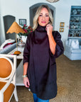 Ready and Chic Shawl Collar Coat-Black