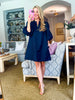 Change of Season Dress-Navy