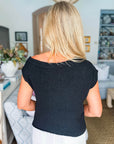 Claire Knit Top-Black