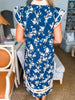 Teatime Time Floral Print Midi Dress