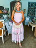 Walking On Air Strapless Dress- Pink