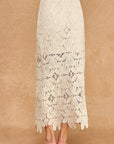 Wisteria Crochet Midi Skirt