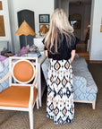 Midnight in Jaipur Midi Skirt