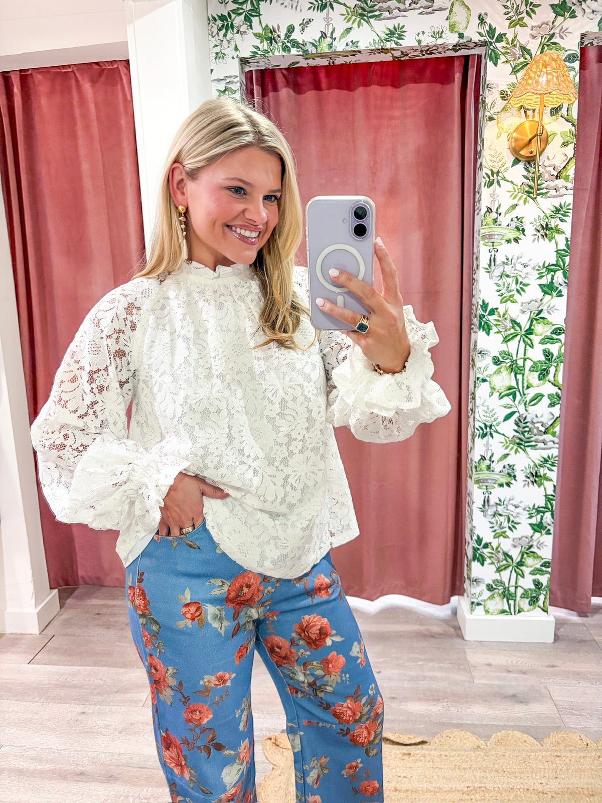 Amelie Lace Top