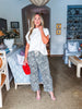 Easy Go Barrel Pants-Leopard