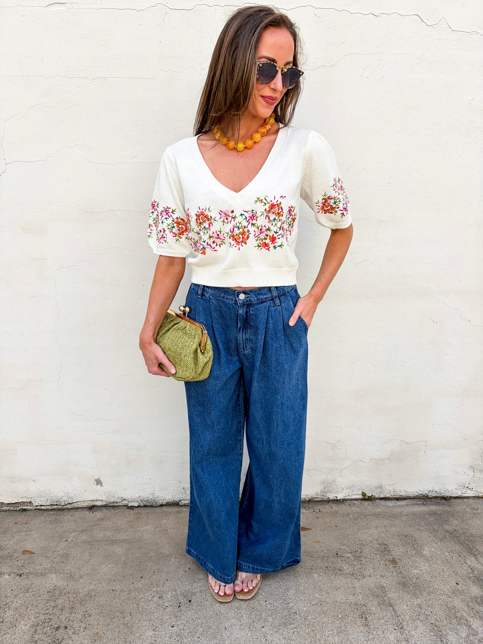Pretty Little Petals Knit Top